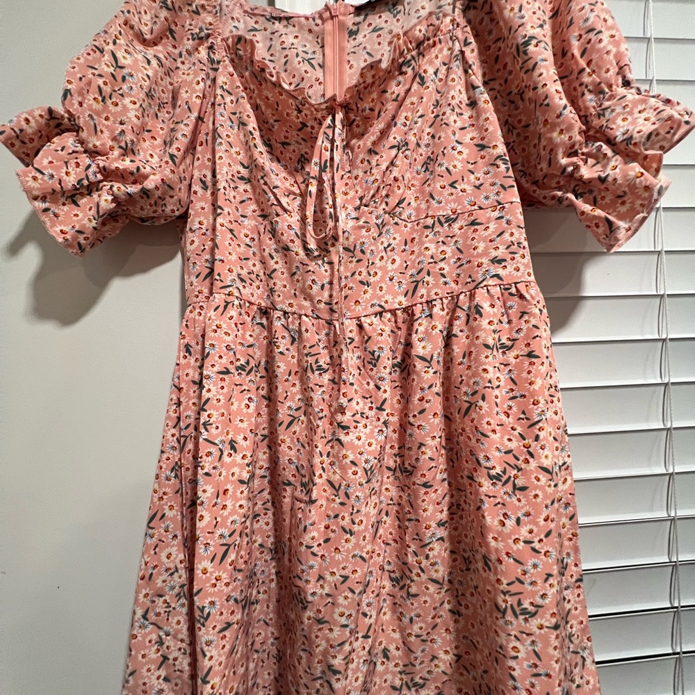 Woman’s floral dress